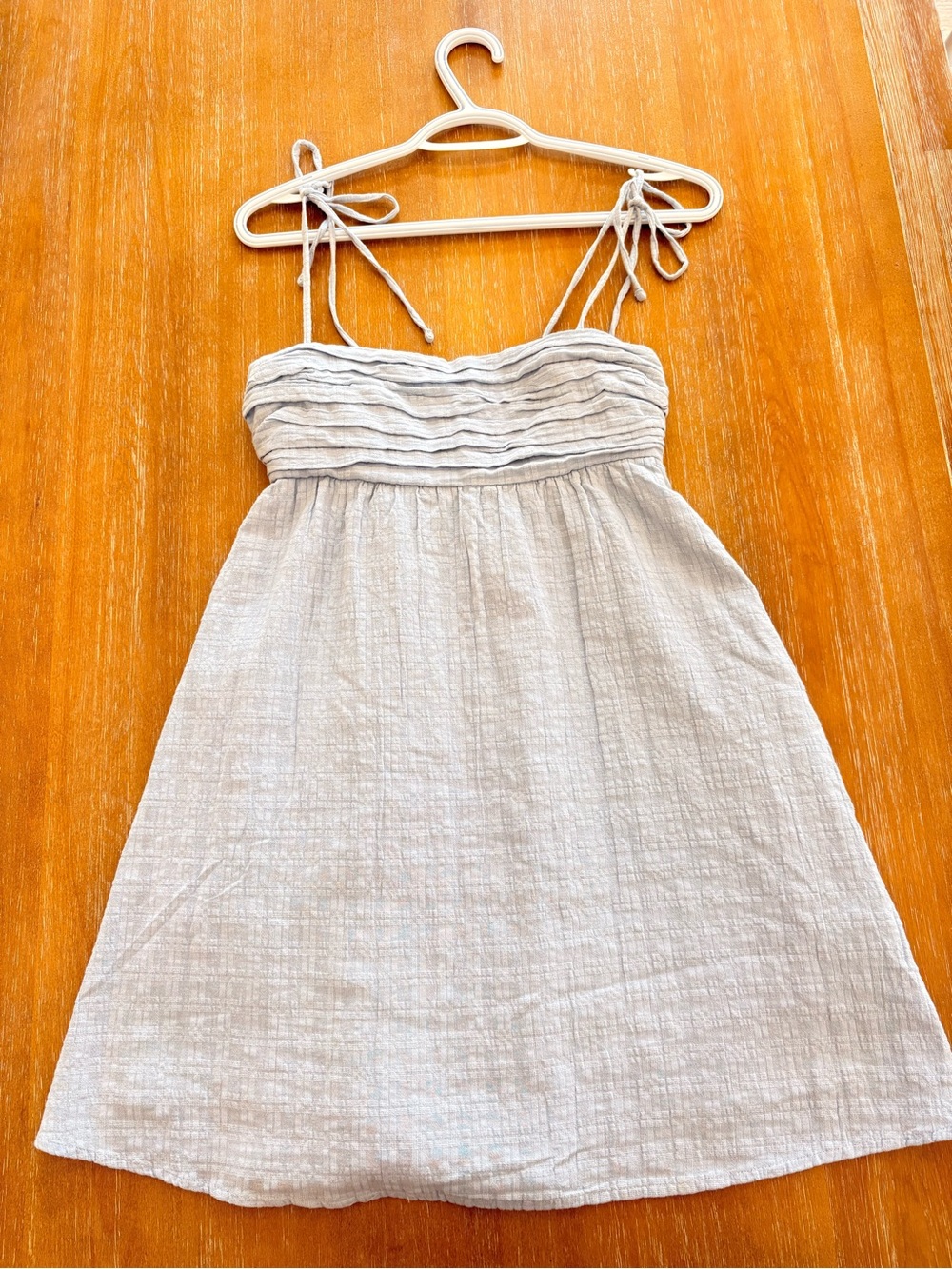 Hollister Powder Blue Tie-Shoulder Mini Dress